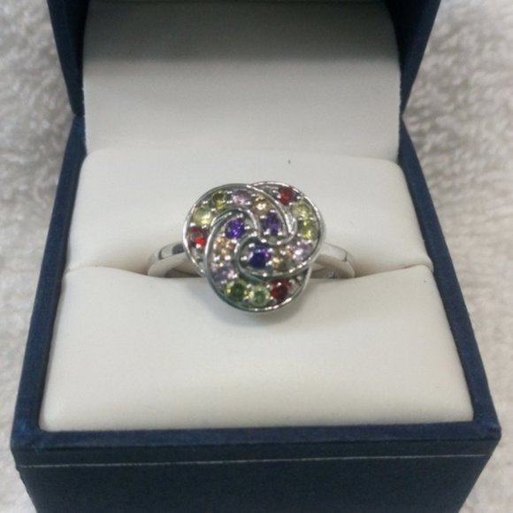 Multi color stone Ring Karis Size 9 NWOT - Picture 1 of 4